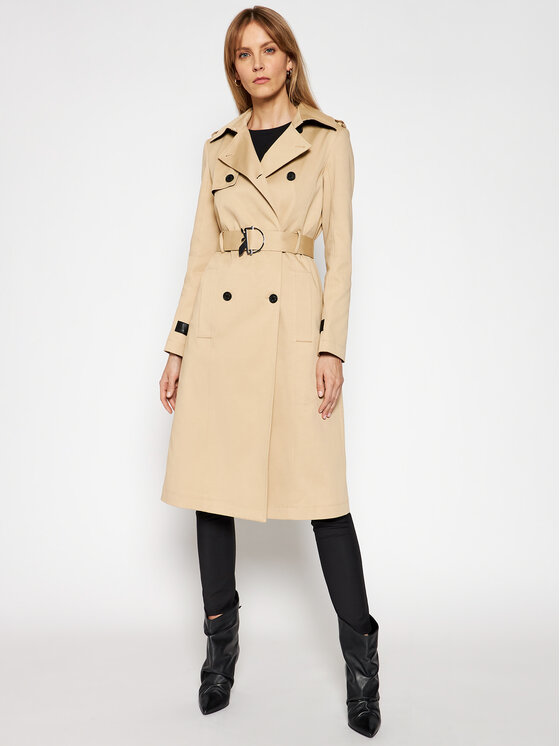 Patrizia Pepe Patrizia Pepe Καπαρτίνα 8S0356/A8P9-B699 Μπεζ Regular Fit