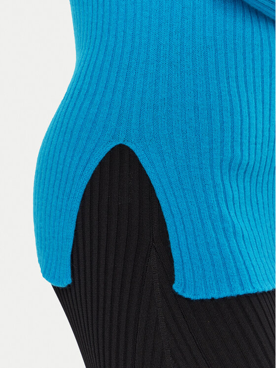 PINKO Pinko Krekls ar augstu apkakli Kanaani 104344 A278 Zils Regular Fit