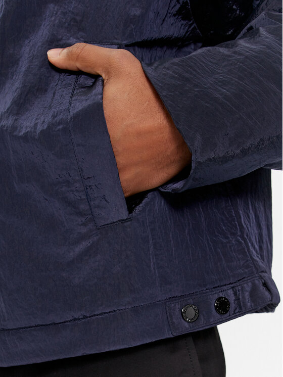 Calvin Klein Calvin Klein Prijelazna jakna Crinkle 2.0 K10K112363 Tamnoplava Relaxed Fit