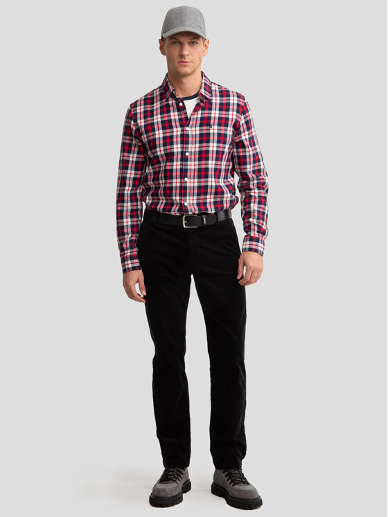 BIG STAR BIG STAR Spodnie materiałowe TREVIS_906_350 Czarny Chino Fit