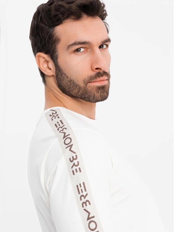 Ombre Ombre Longsleeve OM-LSCL-0127 Écru Regular Fit