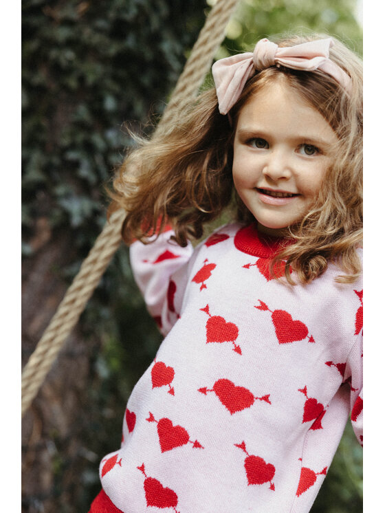 Kid story Kid story Sweter SW_SH1 Różowy Oversize