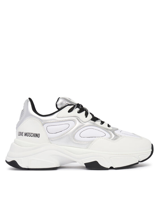 LOVE MOSCHINO LOVE MOSCHINO Sneakersy JA15556G0PINR10A Biały