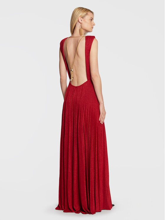 Elisabetta Franchi Elisabetta Franchi Sukienka wieczorowa AB-235-27E2-V650 Czerwony Regular Fit