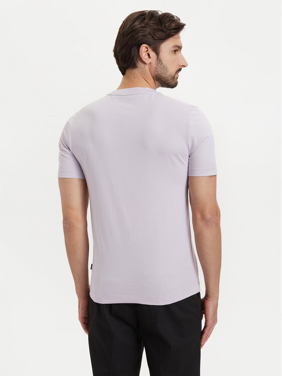 BOSS BOSS T-Shirt Thompson 01 50468347 Fioletowy jasny Regular Fit