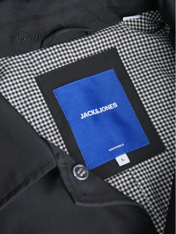 Jack & Jones Jack & Jones Prechodný kabát Pilo 12260472 Čierna Regular Fit
