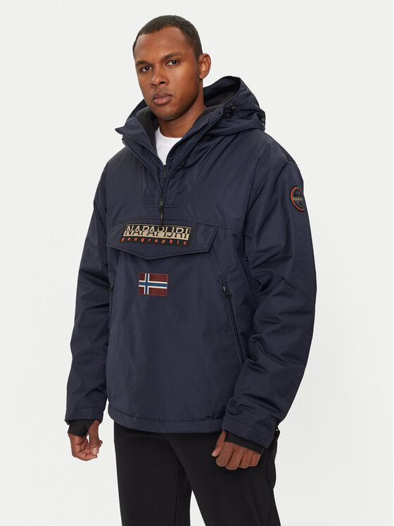 Napapijri Anorak Rainforest Next NP0A4IB9 Dunkelblau Regular Fit Modivo