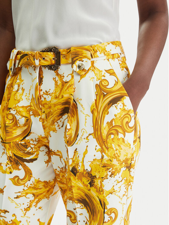 Versace Jeans Couture Versace Jeans Couture Pantaloni di tessuto 80HAA111 NS756 Bianco Regular Fit