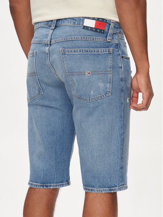 Tommy Jeans Tommy Jeans Kratke traperice Ronnie DM0DM18794 Plava Slim Fit