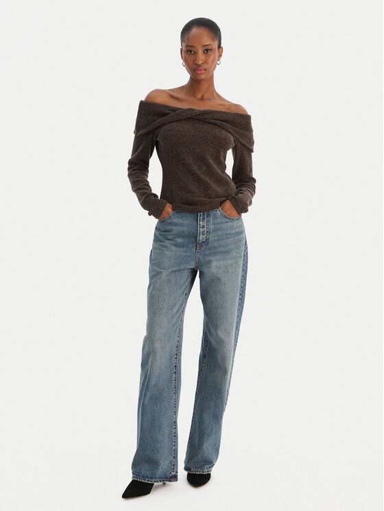Vero Moda Vero Moda Sweter Kaia 10333298 Brązowy Regular Fit