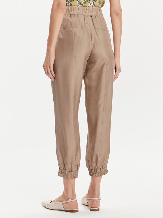 Marella Marella Stoffhose Galoppo 2413131095 Beige Relaxed Fit