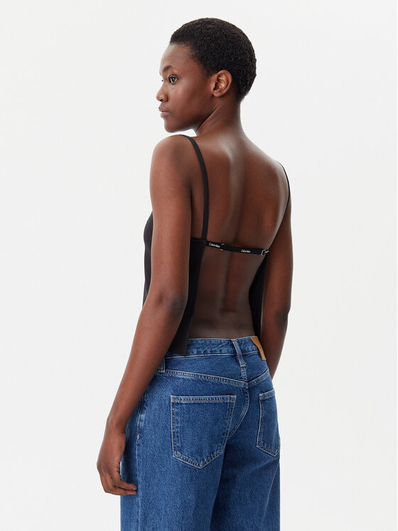 Calvin Klein Jeans Calvin Klein Jeans Top Logo J20J225314 Czarny Regular Fit
