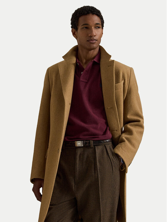 Polo Ralph Lauren Polo Ralph Lauren Polo marškinėliai 710680790095 Vyšninė Custom Slim Fit