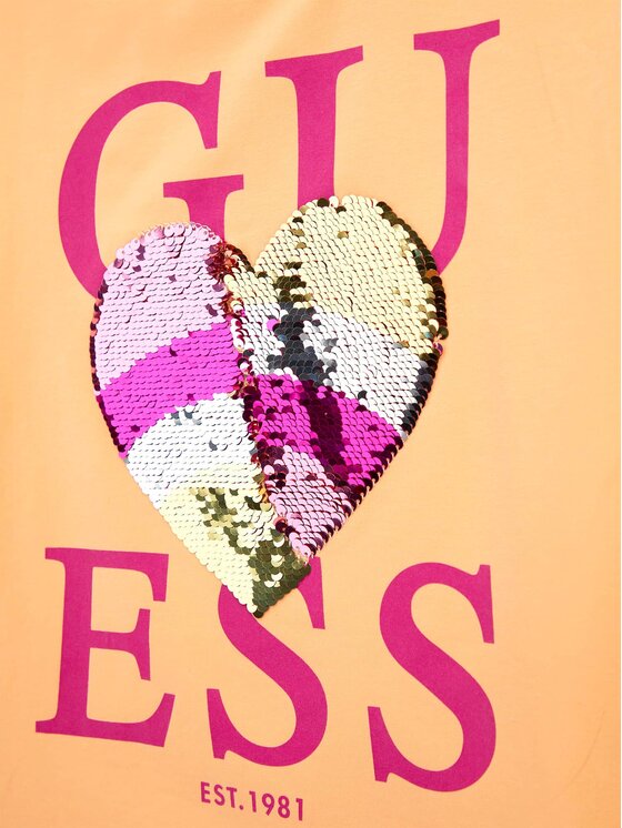 Guess Kids Guess Kids Top 173227 Arancione Classic Fit