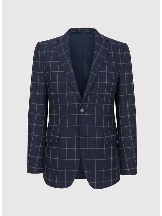 Pako Lorente Pako Lorente Marynarka P23WF-3X-002 Granatowy Slim Fit