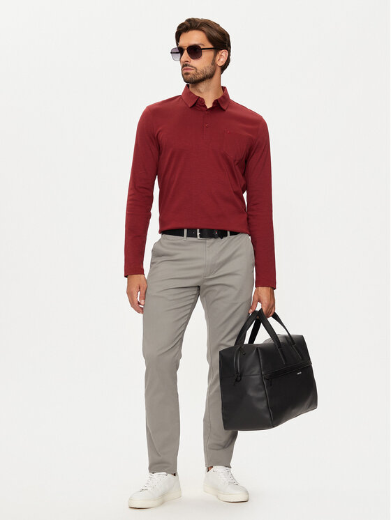 Pierre Cardin Pierre Cardin Поло C5 30604.3055 Бордовий Regular Fit