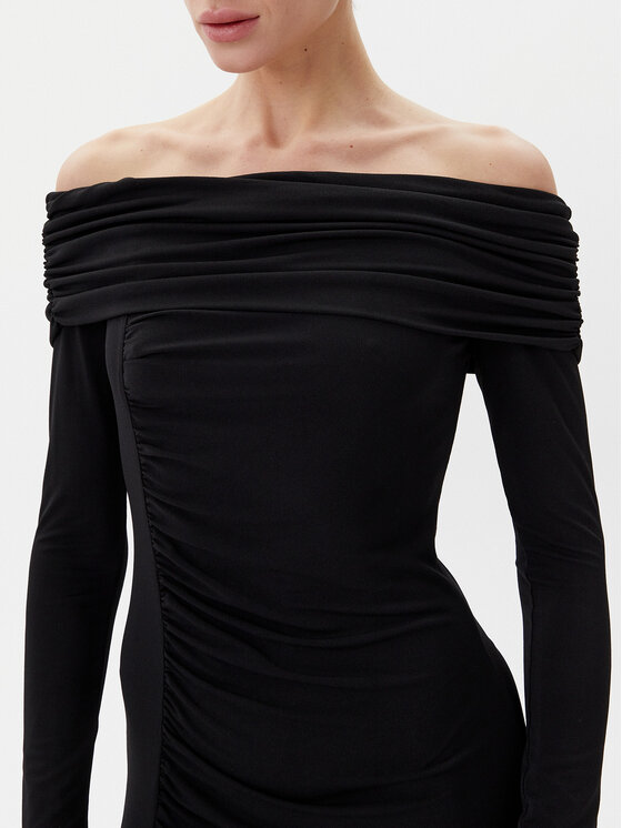 Eleh Eleh Večerné šaty ESS250129 Čierna Regular Fit