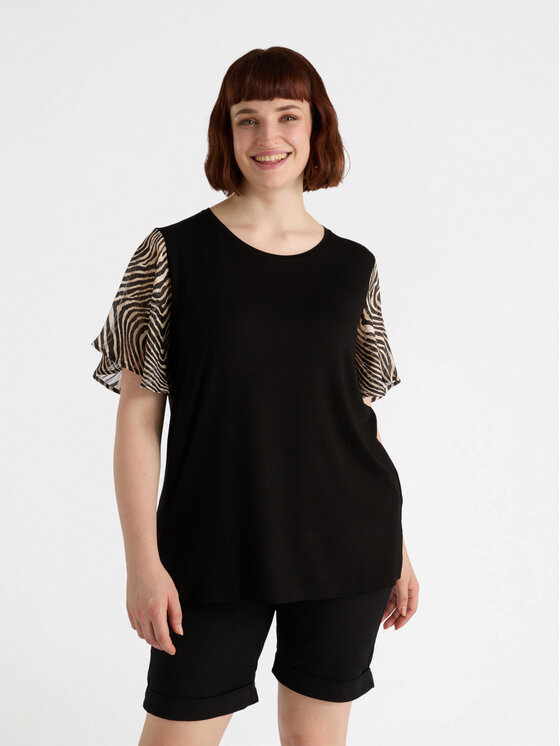 T-Shirt, rozmiar M, Czarne, G023L008630N033