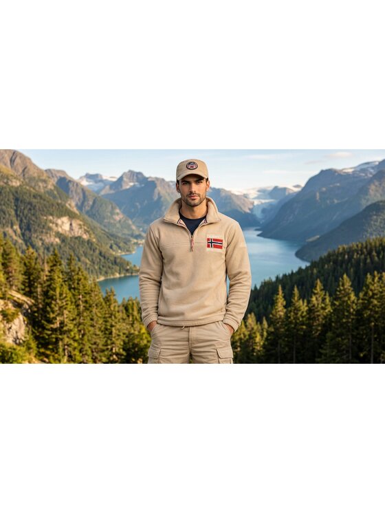 Geographical Norway Geographical Norway Polar WZ6694H/GN-BEIGE Beżowy Reglan Fit