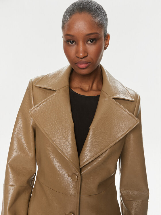 ROTATE ROTATE Jacke aus Kunstleder 1121422512 Braun Regular Fit