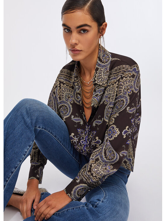 Liu Jo Liu Jo Camicia MF5393TS117P9141 Marrone Regular Fit