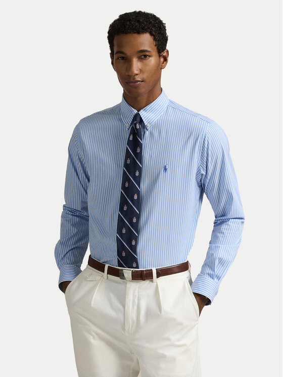Polo Ralph Lauren Košeľa 710929344018 Modrá Slim Fit