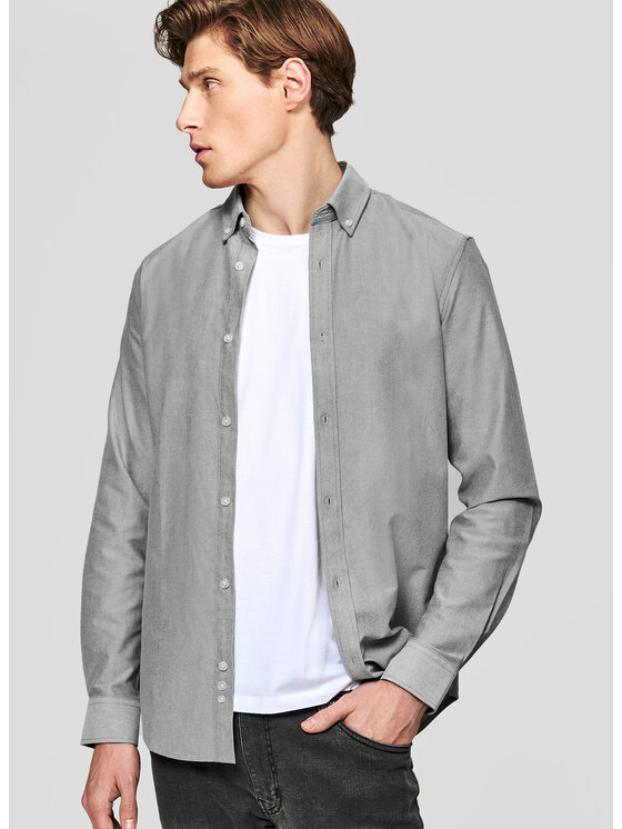 Pako Lorente Pako Lorente Koszula P26SN-1X-067 Szary Slim Fit