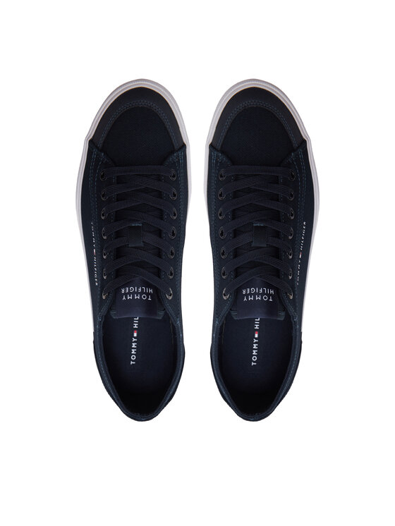 Tommy Hilfiger Tommy Hilfiger Tenisówki Corporate Vulc Canvas FM0FM04954 Granatowy