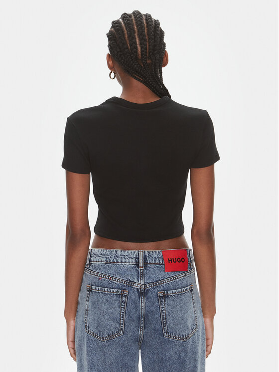 HUGO Hugo Футболка Deluisa_1 50508636 Чорний Slim Fit