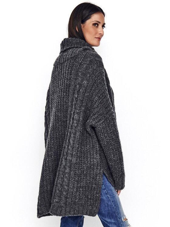Numinou Numinou Sweter NU_S54 Szary Oversize