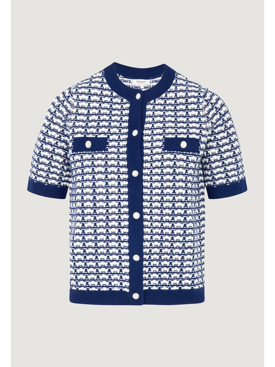 Morgan De Toi Morgan De Toi Maglione 251-MORESA Blu Short Fit