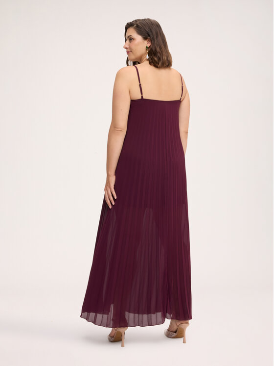 Fiorella Rubino Fiorella Rubino Sukienka wieczorowa 7025L001324N036 Bordowy Regular Fit