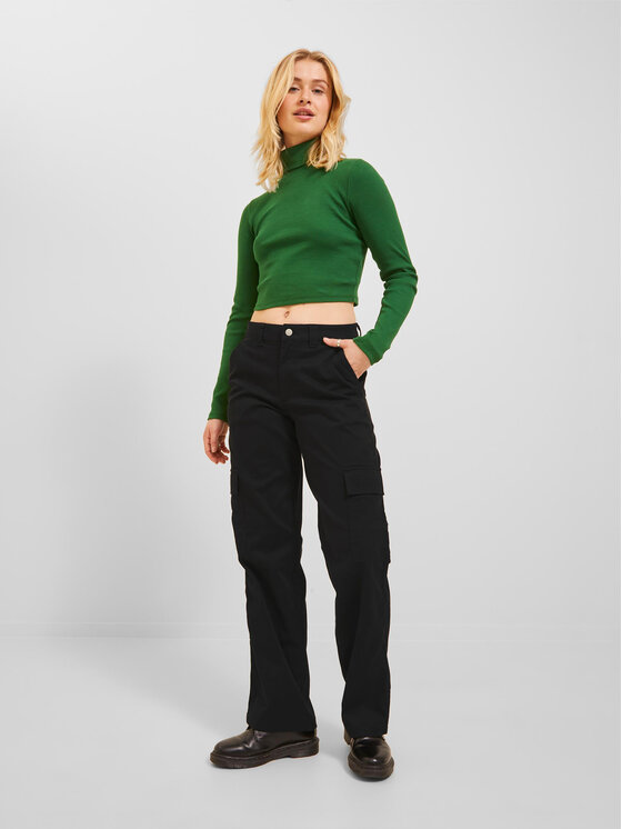 JJXX JJXX Παντελόνι υφασμάτινο 12236946 Μαύρο Regular Fit