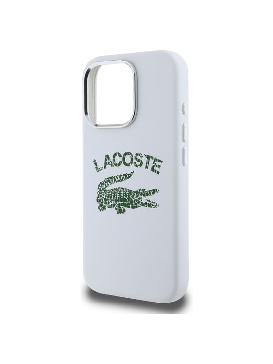 Lacoste Lacoste Etui na telefon Silicone Cracked Logo Biały