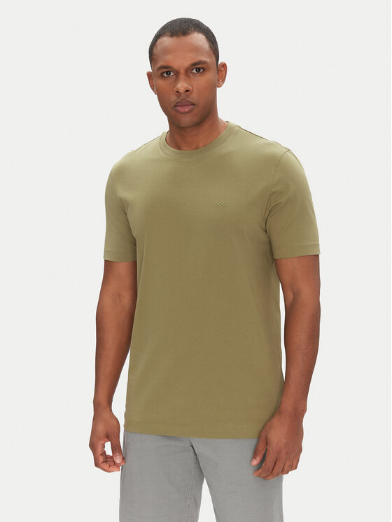 BOSS BOSS T-Shirt Thompson 01 50468347 Zielony Regular Fit