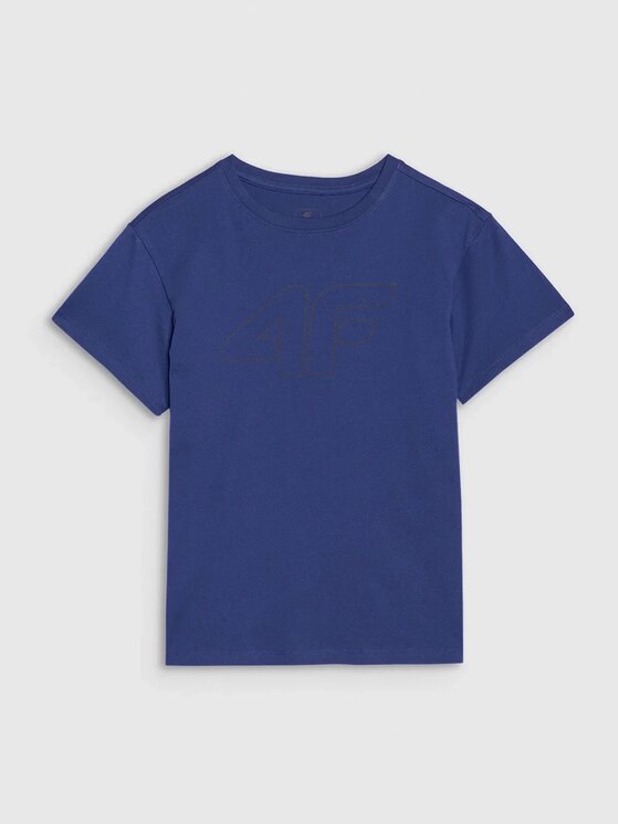 4F 4F T-shirt 4FJWSS25TTSHM2325-36S Blu Oversize