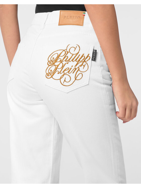 PHILIPP PLEIN PHILIPP PLEIN Jeans 24897 Bianco Mom Fit