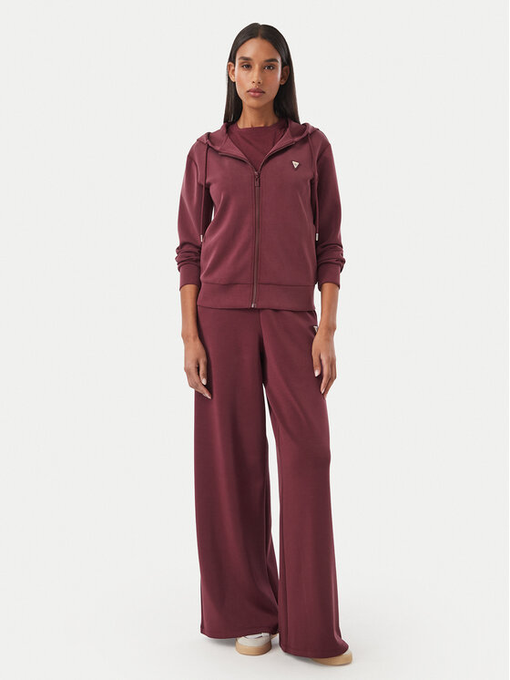 Guess Guess Долнище анцуг V4YB07 KCAY2 Бордо Relaxed Fit