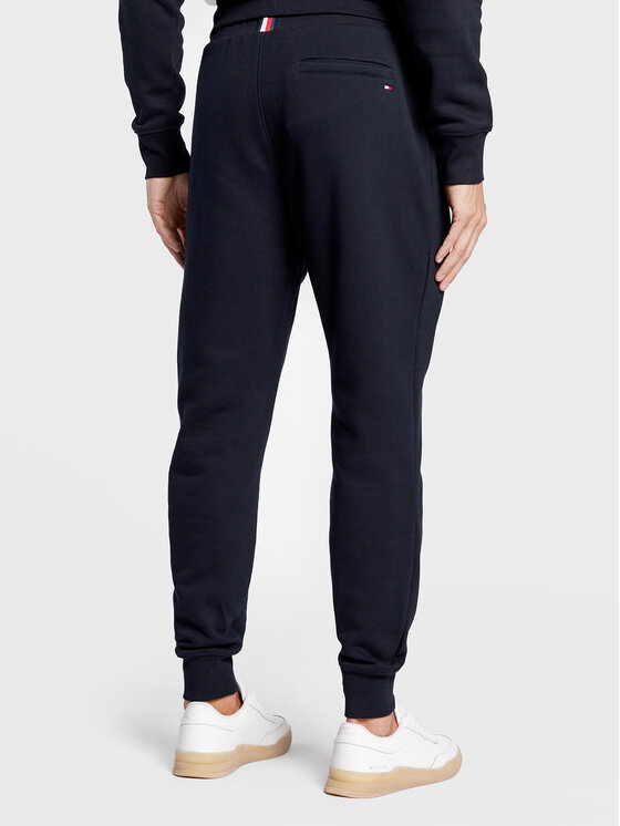 Tommy Hilfiger Tommy Hilfiger Teplákové nohavice Essential Monogram MW0MW28208 Tmavomodrá Regular Fit