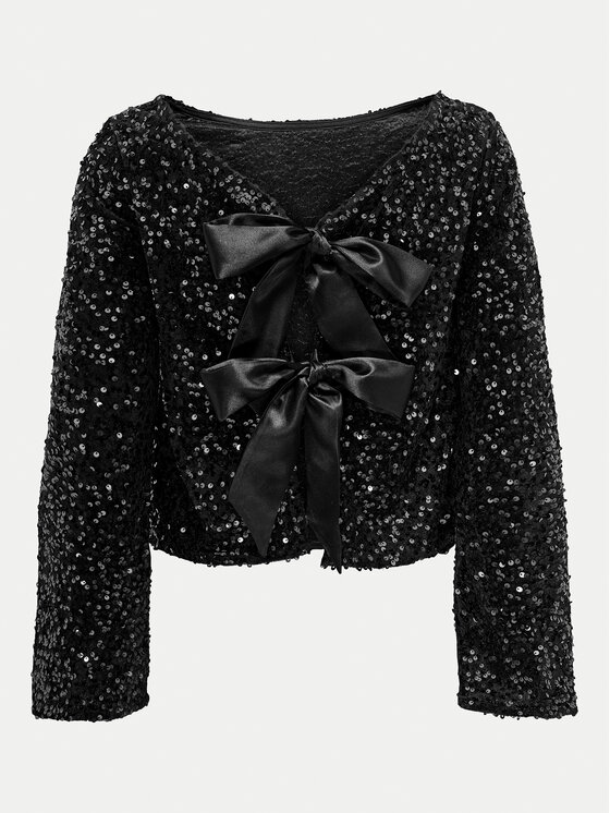 JDY JDY Bluzka Sara 15337655 Czarny Regular Fit