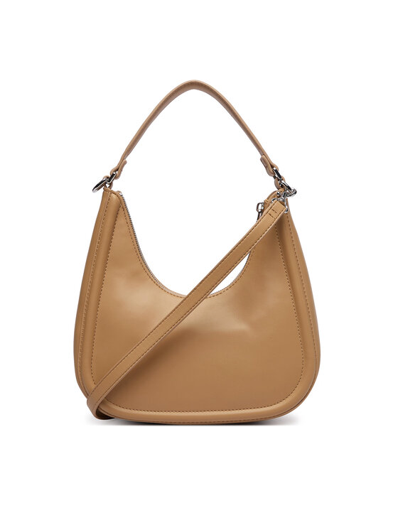 Calvin Klein Calvin Klein Torebka Bold Ck Small Crescent LV04F3561G Beżowy
