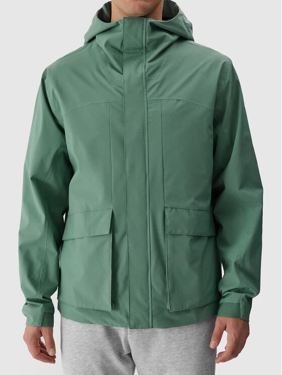 4F 4F Giacca di transizione 4FRSS24TTJAM645-41S Verde Regular Fit