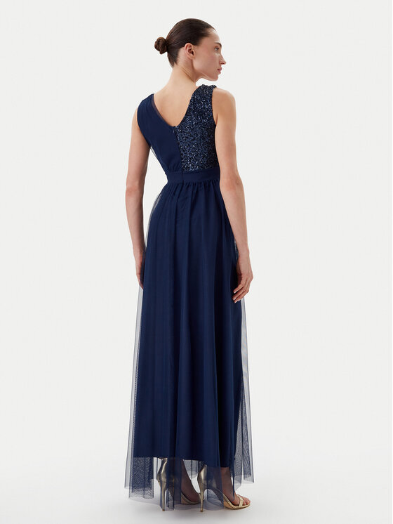 Rinascimento Rinascimento Večernja haljina CFC0123704003 Tamnoplava Regular Fit