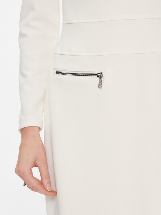 DKNY DKNY Koktel haljina DD3J1430 Écru Regular Fit