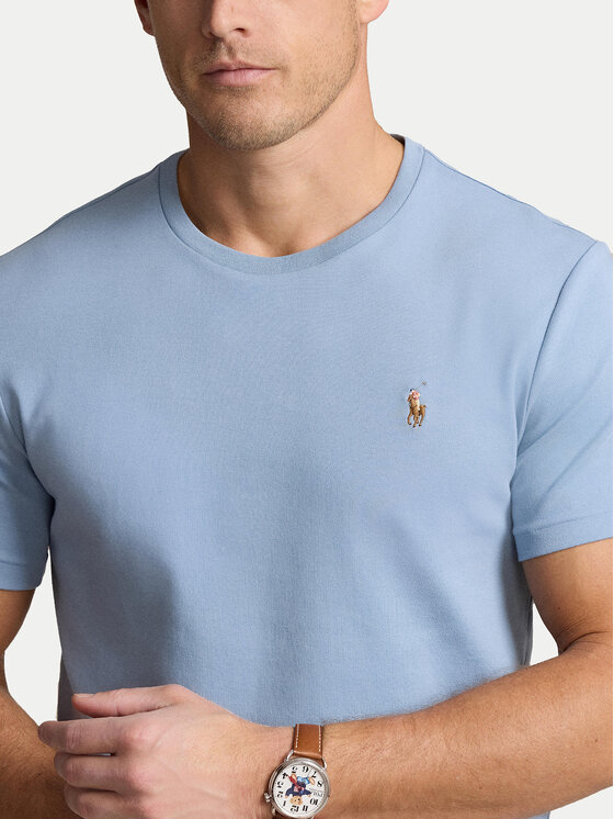 Polo Ralph Lauren Polo Ralph Lauren Majica 710740727080 Svetlo modra Slim Fit