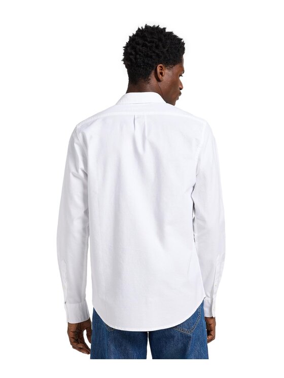 Lee Lee Koszula 112363908 Biały Regular Fit