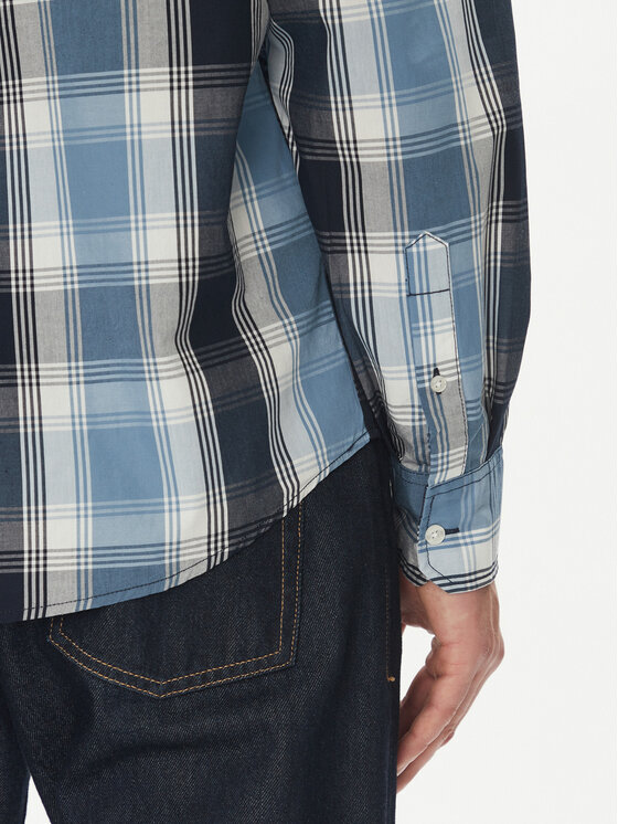 Mustang Mustang Camicia Chester 1016237 Blu Regular Fit
