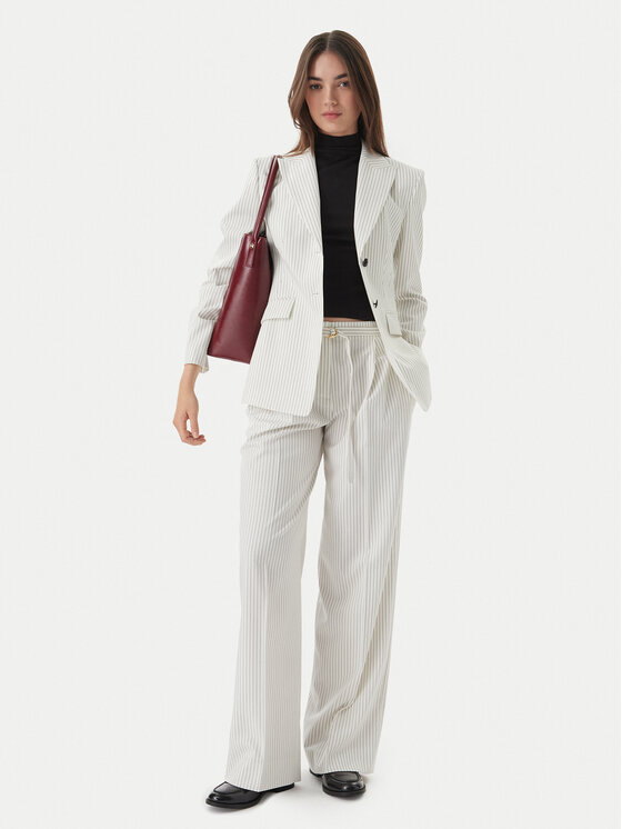 HUGO HUGO Hlače Hejuly 50559202 Bijela Loose Fit