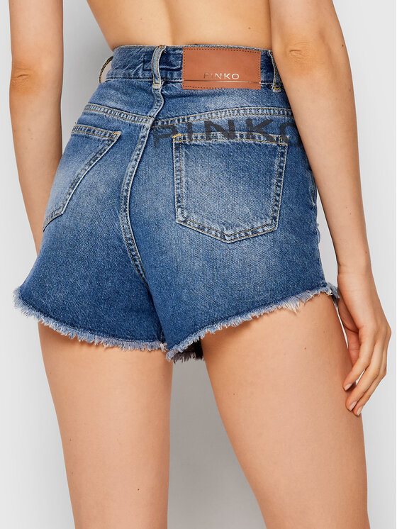 PINKO Pinko Džínsové šortky Los Angeles 1J10SG Y653 Modrá Regular Fit