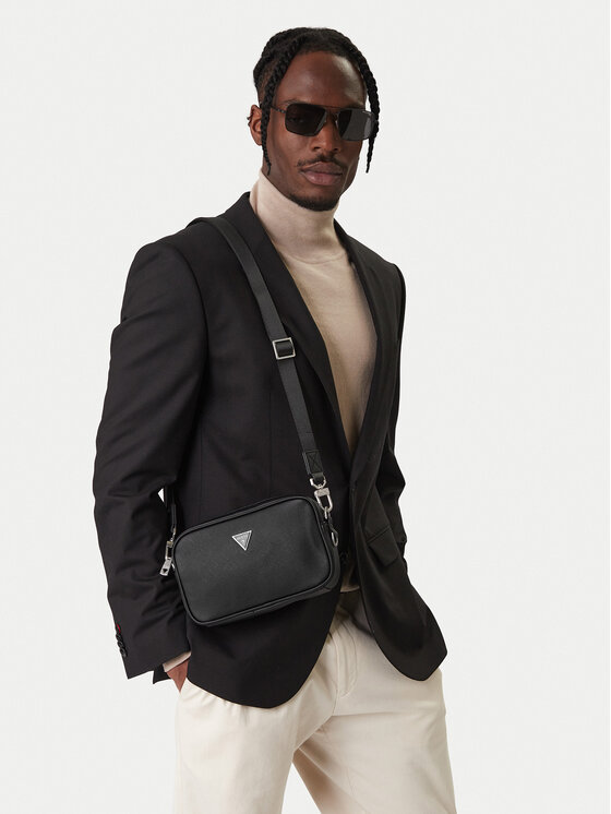 Guess Guess Torbica za okrog pasu HMMISA P6150 Črna